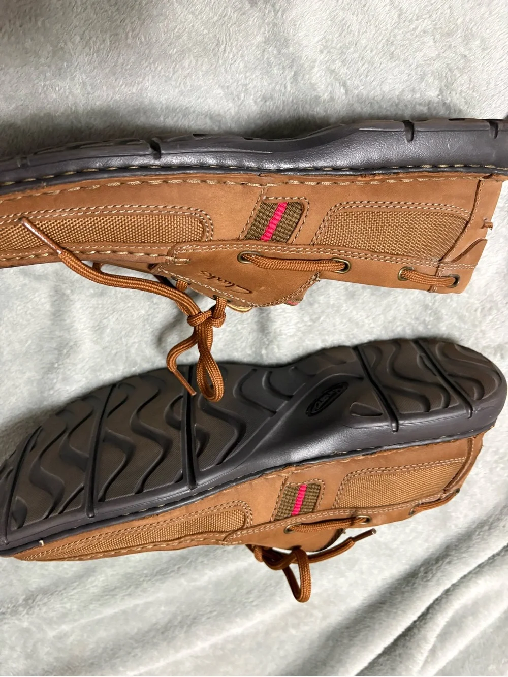 Clarks Brown Leather Men's Boat Shoes size 10 1/2 W
